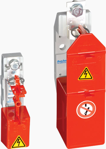 Proteção para base fusível NH com saia - NH P0 Proteção para base fusível NH com saia - NH P0