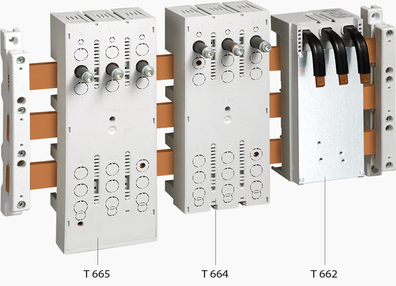 Adaptadores tripolares para disjuntores caixa moldada - Adaptadores 630A
